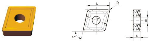 Indexable Inserta Type?C CNMM-M