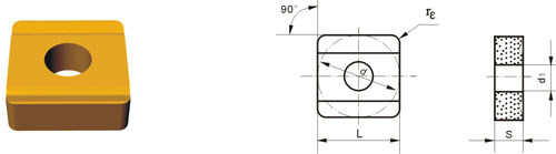 Indexable Inserta Type?S SNMM-H