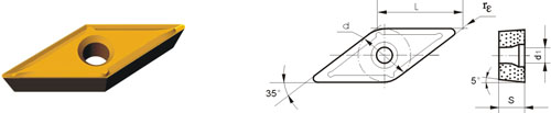 Indexable Inserta Type?V VBMT-ZF3